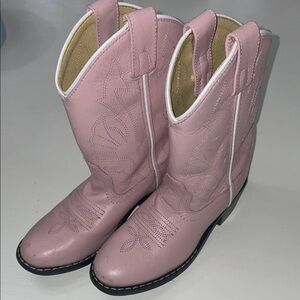 Masterson little girl pink cowgirl boots size 13